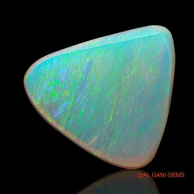 Natural Untreated Fire Opal Loose Gemstone Trillion Cabochon From Australia 2.30 Cts 10x9x3 mm A-860