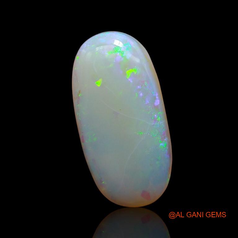 4.35 Cts Natural Australian Fire Opal Loose Gemstone Oval Cabochon 19x9x3 mm A-861