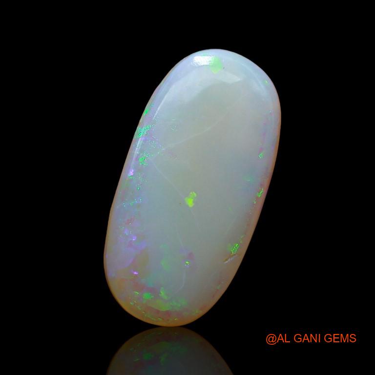 4.35 Cts Natural Australian Fire Opal Loose Gemstone Oval Cabochon 19x9x3 mm A-861