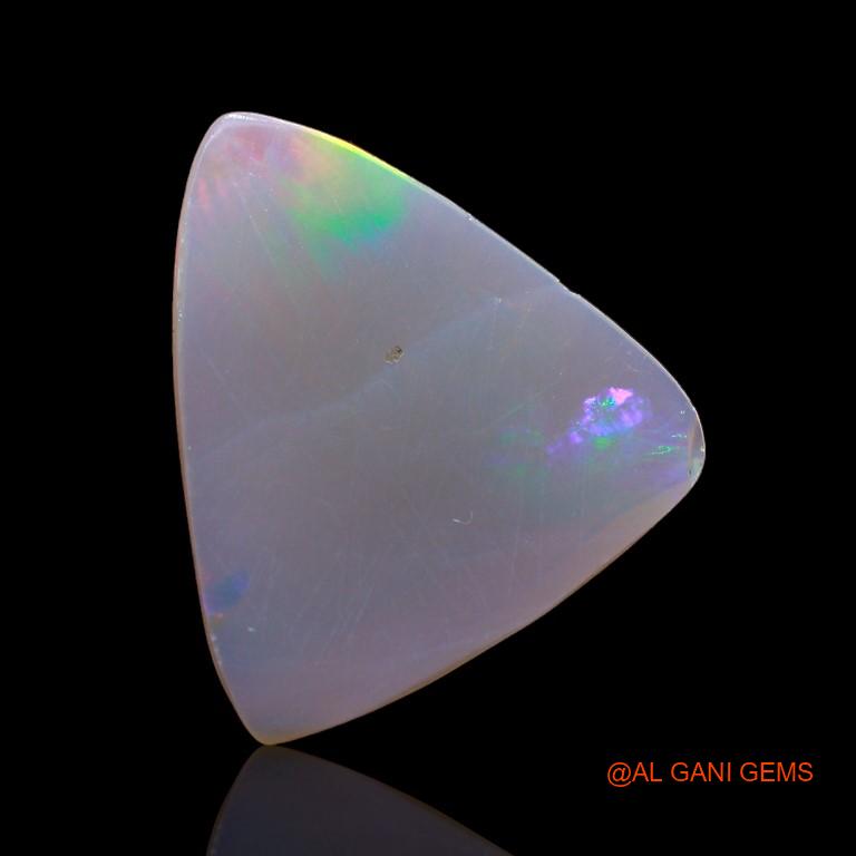 2.50 Cts Natural Australian Fire Opal Loose Gemstone Trillion Cabochon 14x12x2 mm A-862