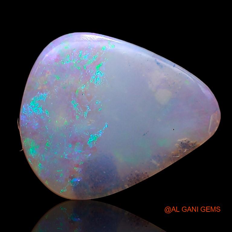 2.50 Cts Natural Australian Fire Opal Loose Gemstone Pear Cabochon 14x12x2 mm A-864
