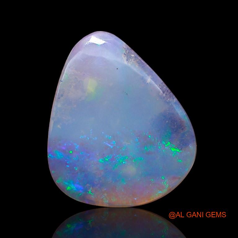 2.50 Cts Natural Australian Fire Opal Loose Gemstone Pear Cabochon 14x12x2 mm A-864