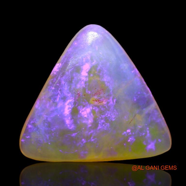 3.55 Cts Unheated Australian Fire Opal Loose Gemstone Trillion Cabochon Natural 12x11x4 mm A-868