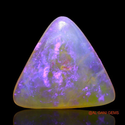 3.55 Cts Unheated Australian Fire Opal Loose Gemstone Trillion Cabochon Natural 12x11x4 mm A-868