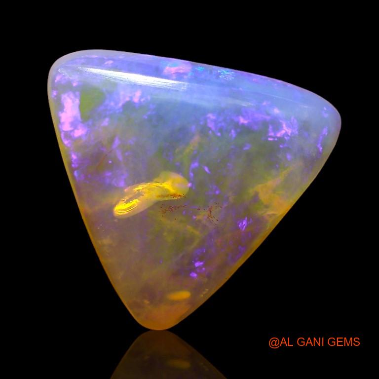 3.55 Cts Unheated Australian Fire Opal Loose Gemstone Trillion Cabochon Natural 12x11x4 mm A-868