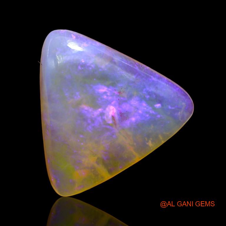 3.55 Cts Unheated Australian Fire Opal Loose Gemstone Trillion Cabochon Natural 12x11x4 mm A-868