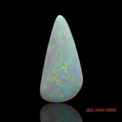 Natural Untreated Fire Opal Loose Gemstone Fancy Cabochon From Australia 7.95 Cts 29x14x3 mm A-86