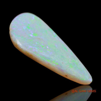 Natural Untreated Fire Opal Loose Gemstone Fancy Cabochon From Australia 7.95 Cts 29x14x3 mm A-86