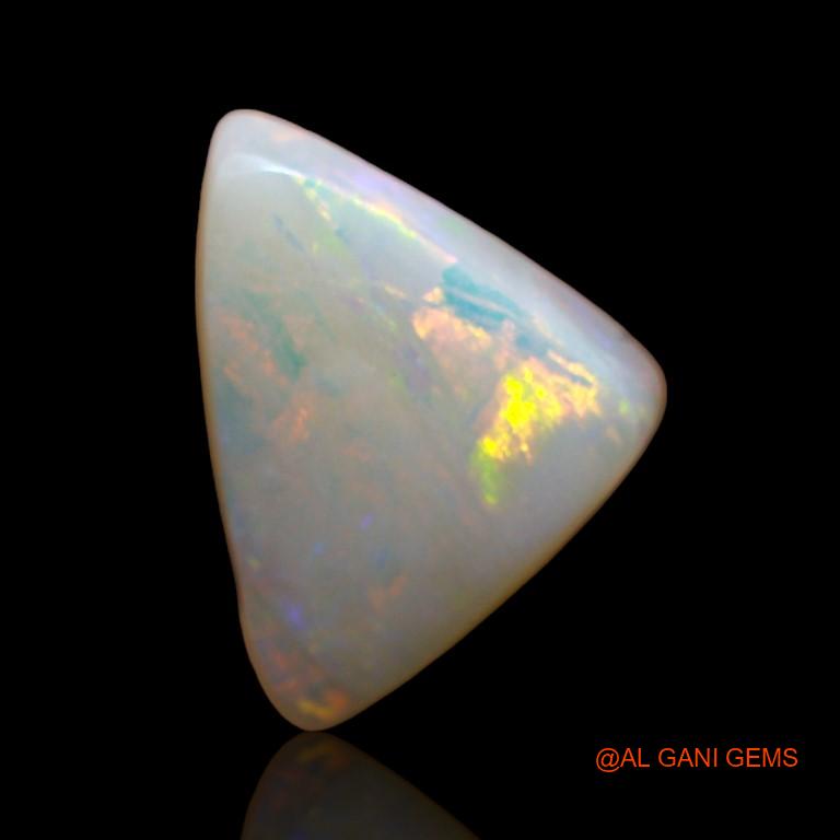 Natural Fire Opal Gemstone 3.75 Cts Loose Trillion Cabochon From Australia 13x10x4 mm A-876