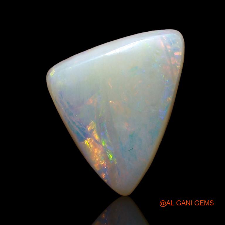 Natural Fire Opal Gemstone 3.75 Cts Loose Trillion Cabochon From Australia 13x10x4 mm A-876