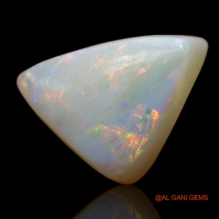 Natural Fire Opal Gemstone 3.75 Cts Loose Trillion Cabochon From Australia 13x10x4 mm A-876