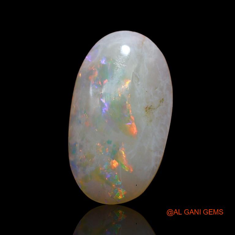 2.50 Cts Natural Australian Fire Opal Loose Gemstone Oval Cabochon 14x8x3 mm A-877