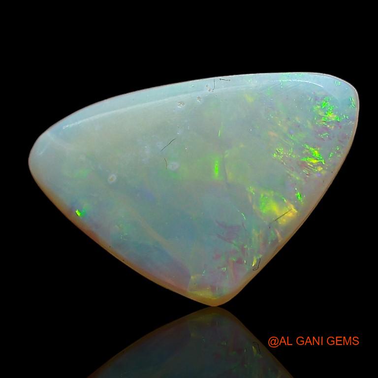 1.80 Cts Natural Australian Fire Opal Loose Gemstone Trillion Cabochon 14x9x2 mm A-878