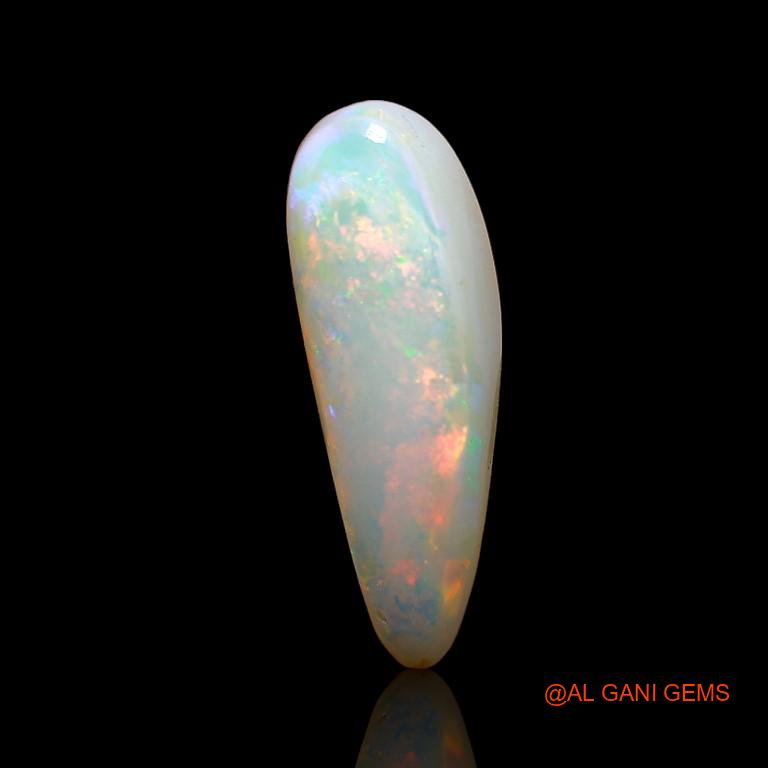 Natural Fire Opal Gemstone 3.10 Cts Loose Fancy Cabochon From Australia 17x6x4 mm A-879