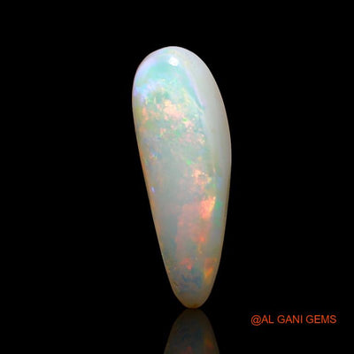 Natural Fire Opal Gemstone 3.10 Cts Loose Fancy Cabochon From Australia 17x6x4 mm A-879