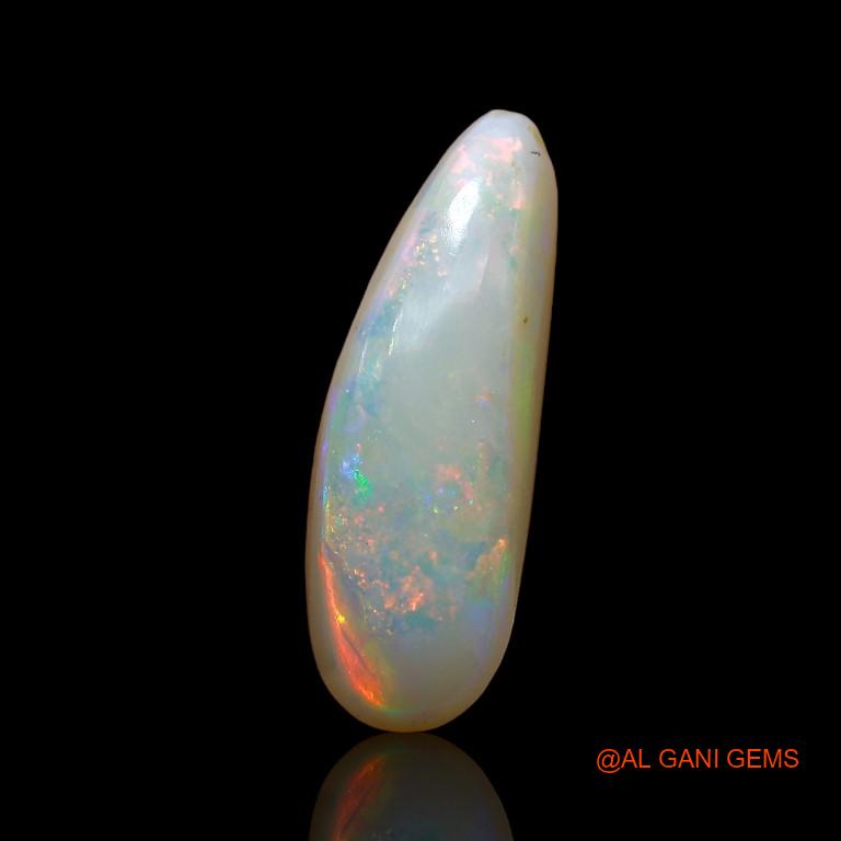 Natural Fire Opal Gemstone 3.10 Cts Loose Fancy Cabochon From Australia 17x6x4 mm A-879