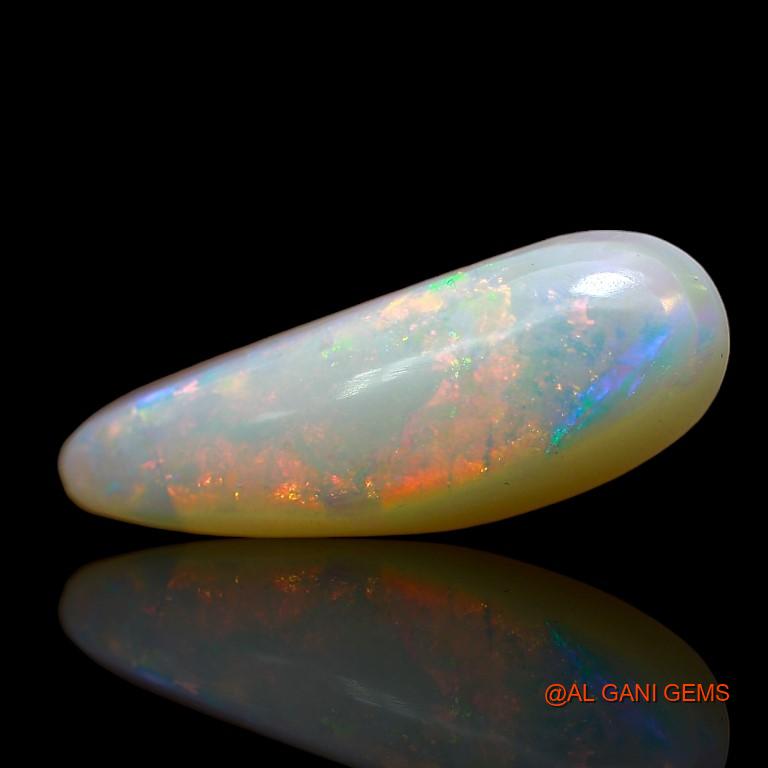 Natural Fire Opal Gemstone 3.10 Cts Loose Fancy Cabochon From Australia 17x6x4 mm A-879