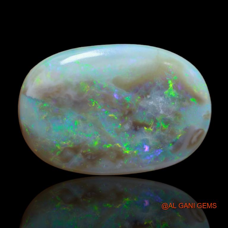 17.30 Cts Unheated Australian Fire Opal Loose Gemstone Oval Cabochon Natural 24x16x6 mm A-87