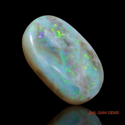 17.30 Cts Unheated Australian Fire Opal Loose Gemstone Oval Cabochon Natural 24x16x6 mm A-87