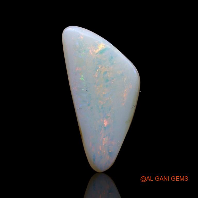 2.45 Cts Unheated Australian Fire Opal Loose Gemstone Fancy Cabochon Natural 17x8x2 mm A-880