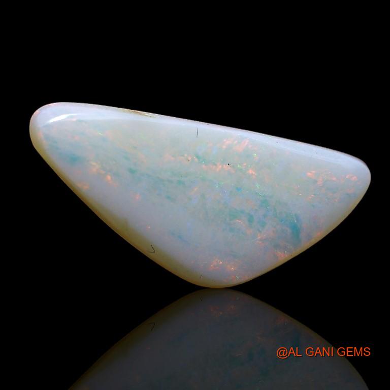2.45 Cts Unheated Australian Fire Opal Loose Gemstone Fancy Cabochon Natural 17x8x2 mm A-880