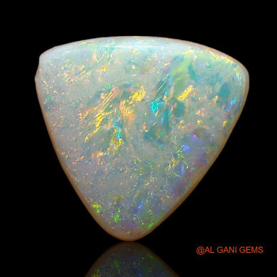 1.65 Cts Natural Australian Fire Opal Trillion Cabochon Loose Gemstone For Jewelry 9x9x2 mm A-881