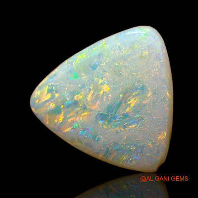 1.65 Cts Natural Australian Fire Opal Trillion Cabochon Loose Gemstone For Jewelry 9x9x2 mm A-881