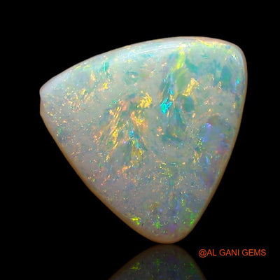 1.65 Cts Natural Australian Fire Opal Trillion Cabochon Loose Gemstone For Jewelry 9x9x2 mm A-881