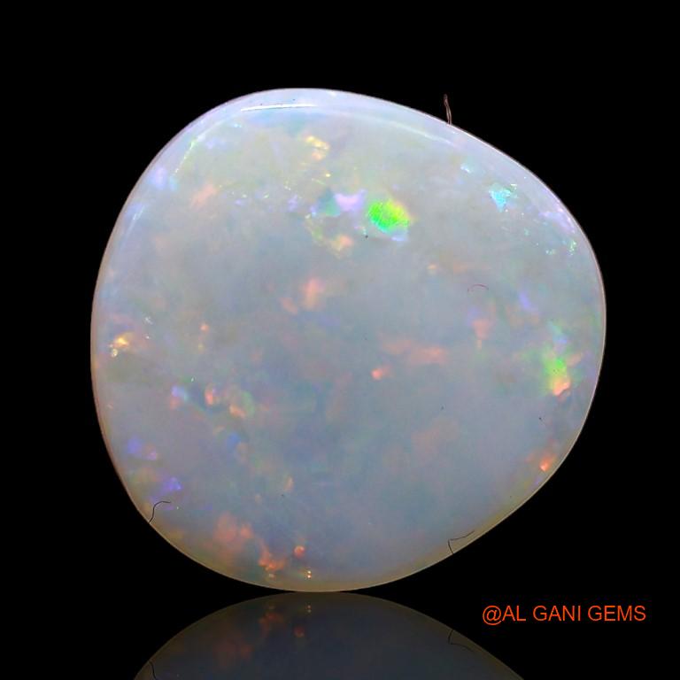 1.90 Cts Unheated Australian Fire Opal Loose Gemstone Fancy Cabochon Natural 11x10x2 mm A-882