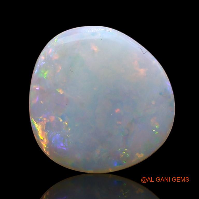 1.90 Cts Unheated Australian Fire Opal Loose Gemstone Fancy Cabochon Natural 11x10x2 mm A-882