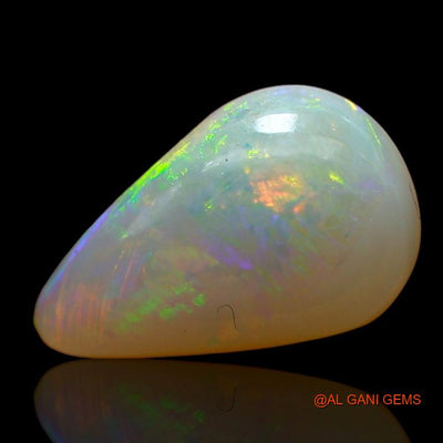 2.45 Cts Natural Australian Fire Opal Loose Gemstone Pear Cabochon 12x8x4 mm A-884