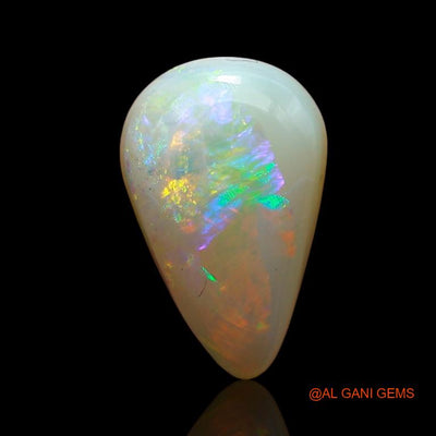 2.45 Cts Natural Australian Fire Opal Loose Gemstone Pear Cabochon 12x8x4 mm A-884