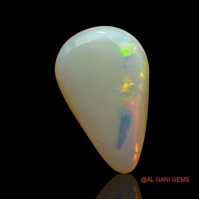 2.45 Cts Natural Australian Fire Opal Loose Gemstone Pear Cabochon 12x8x4 mm A-884