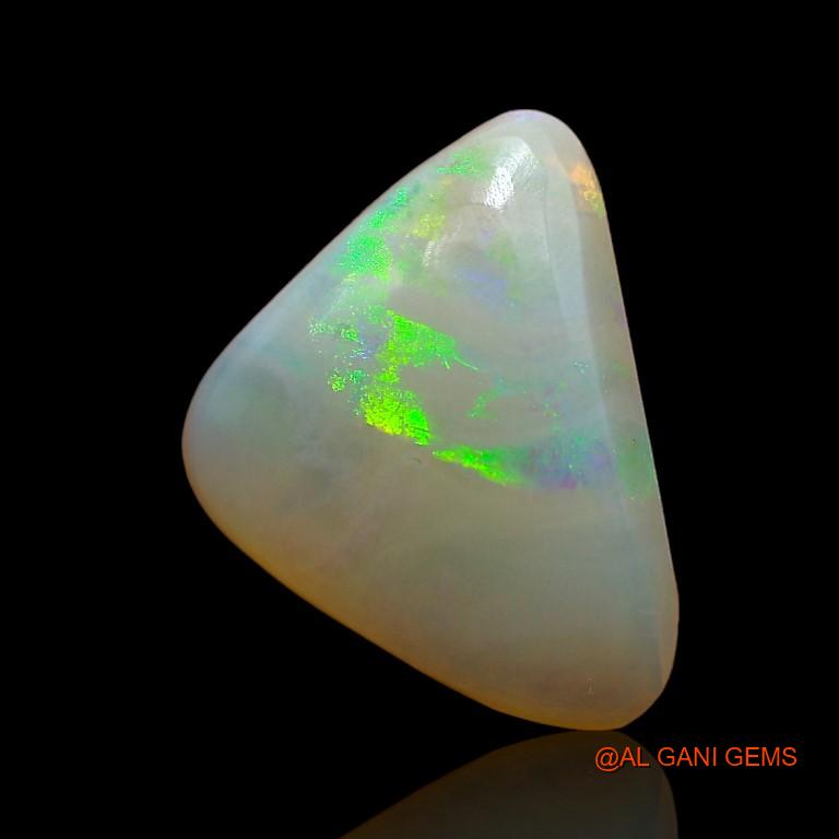 2.95 Cts Natural Australian Fire Opal Loose Gemstone Trillion Cabochon 12x9x4 mm A-885
