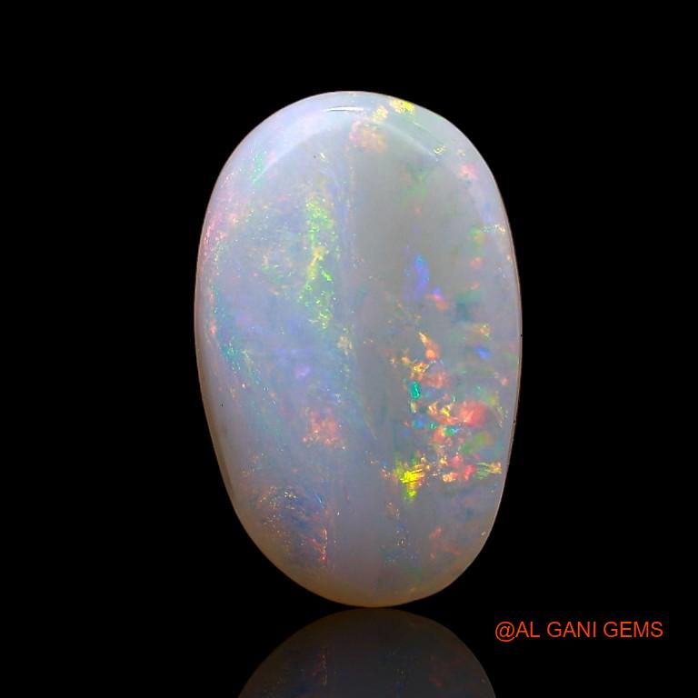 2.20 Cts Natural Australian Fire Opal Loose Gemstone Oval Cabochon 12x8x3 mm A-888