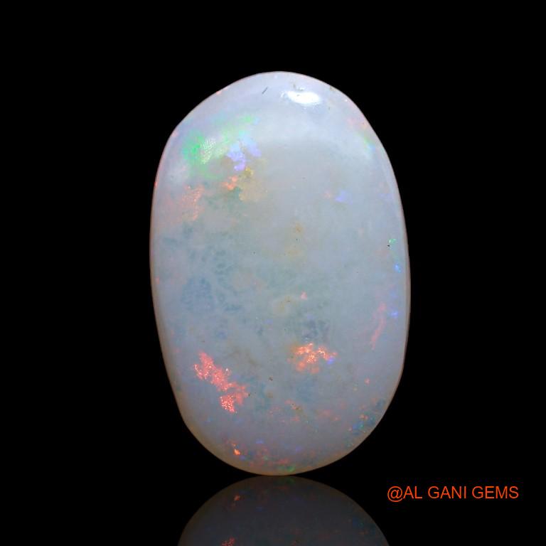 2.95 Cts Unheated Australian Fire Opal Loose Gemstone Oval Cabochon Natural 13x9x3 mm A-889