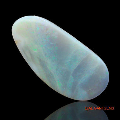 17.90 Cts Natural Australian Fire Opal Loose Gemstone Fancy Cabochon 33x16x4 mm A-88