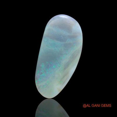 17.90 Cts Natural Australian Fire Opal Loose Gemstone Fancy Cabochon 33x16x4 mm A-88