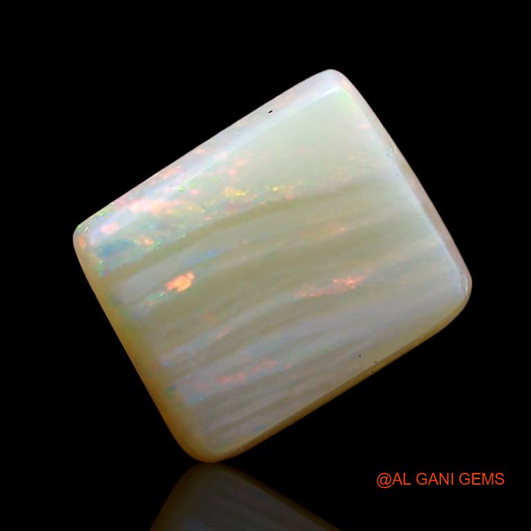 Natural Fire Opal Gemstone 2.95 Cts Loose Square Cabochon From Australia 10x8x4 mm A-892