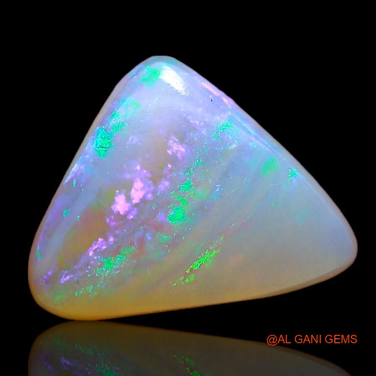 2.10 Cts Natural Australian Fire Opal Loose Gemstone Trillion Cabochon 11x8x3 mm A-895