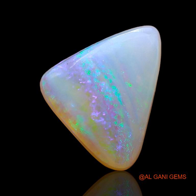 2.10 Cts Natural Australian Fire Opal Loose Gemstone Trillion Cabochon 11x8x3 mm A-895