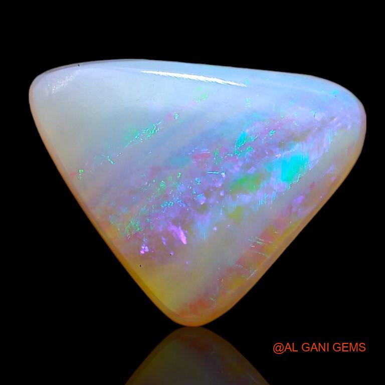 2.10 Cts Natural Australian Fire Opal Loose Gemstone Trillion Cabochon 11x8x3 mm A-895