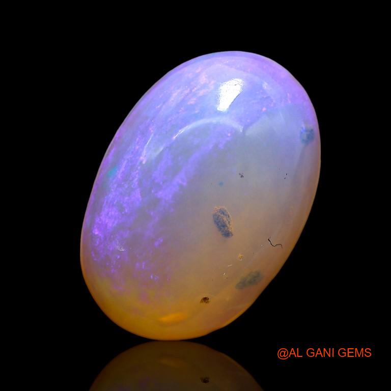 Natural Untreated Fire Opal Loose Gemstone Oval Cabochon From Australia 3.35 Cts 13x9x4 mm A-896