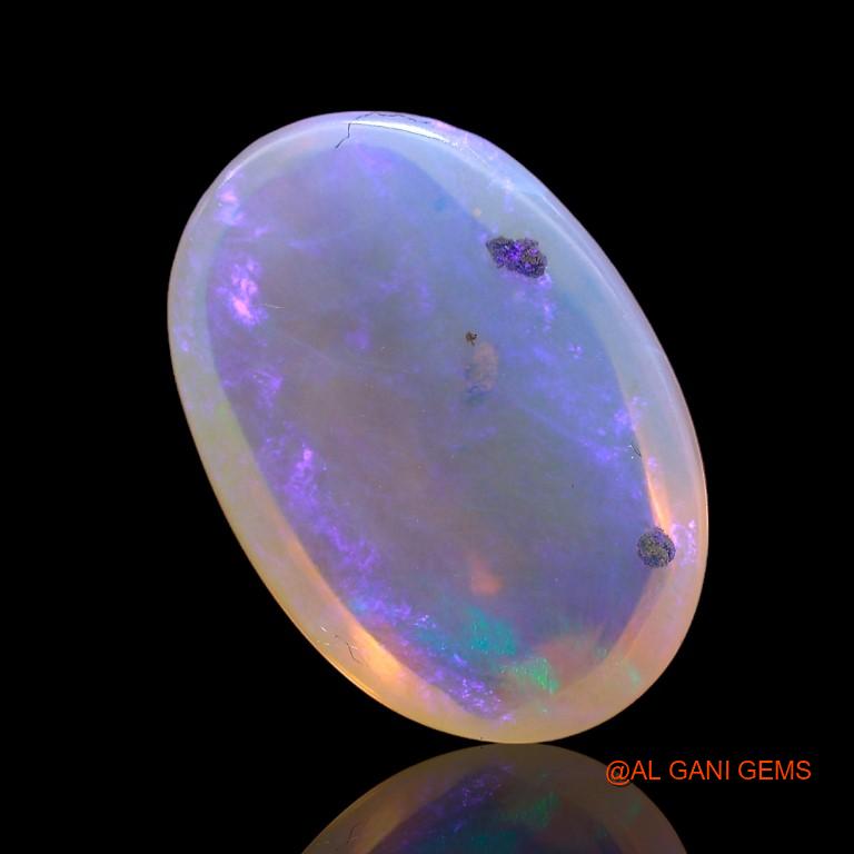 Natural Untreated Fire Opal Loose Gemstone Oval Cabochon From Australia 3.35 Cts 13x9x4 mm A-896