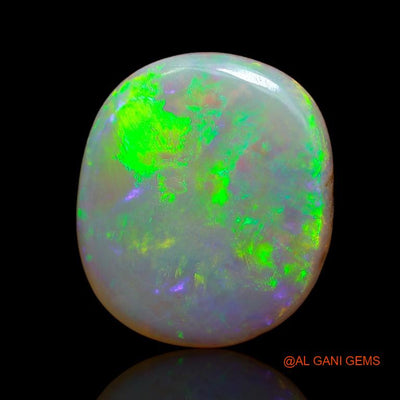 Natural Untreated Fire Opal Loose Gemstone Oval Cabochon From Australia 7.40 Cts 18x16x3 mm A-906