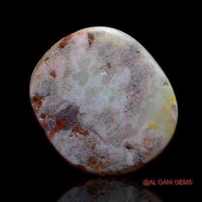 Natural Untreated Fire Opal Loose Gemstone Oval Cabochon From Australia 7.40 Cts 18x16x3 mm A-906