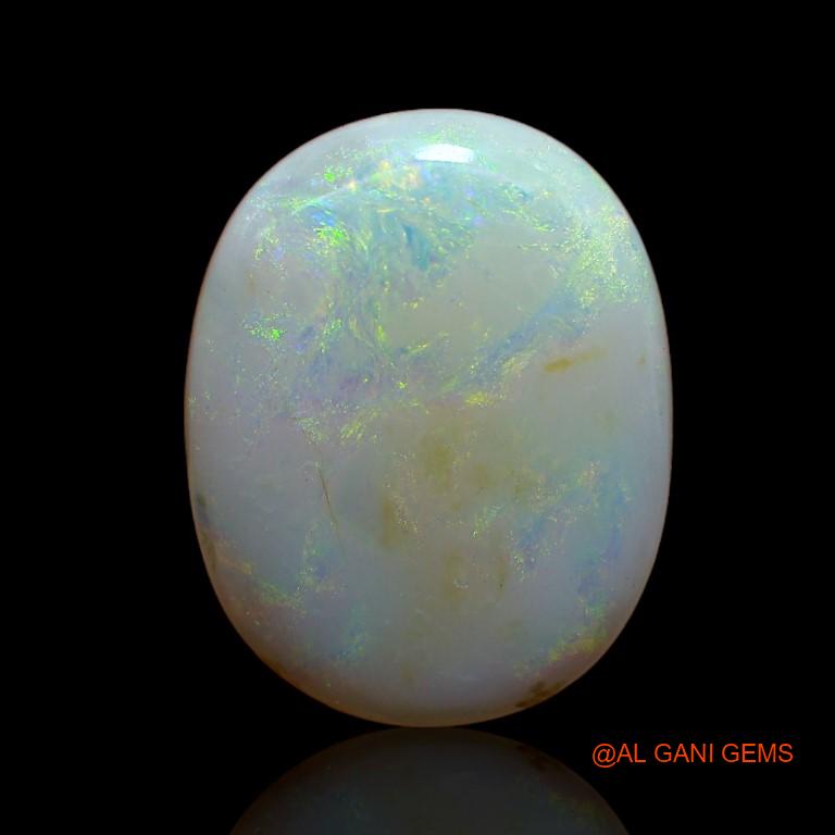 Natural Untreated Fire Opal Loose Gemstone Oval Cabochon From Australia 10.00 Cts 19x15x5 mm A-909