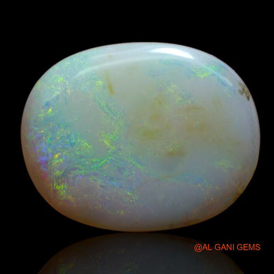 Natural Untreated Fire Opal Loose Gemstone Oval Cabochon From Australia 10.00 Cts 19x15x5 mm A-909