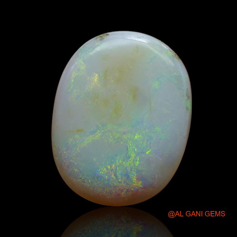 Natural Untreated Fire Opal Loose Gemstone Oval Cabochon From Australia 10.00 Cts 19x15x5 mm A-909