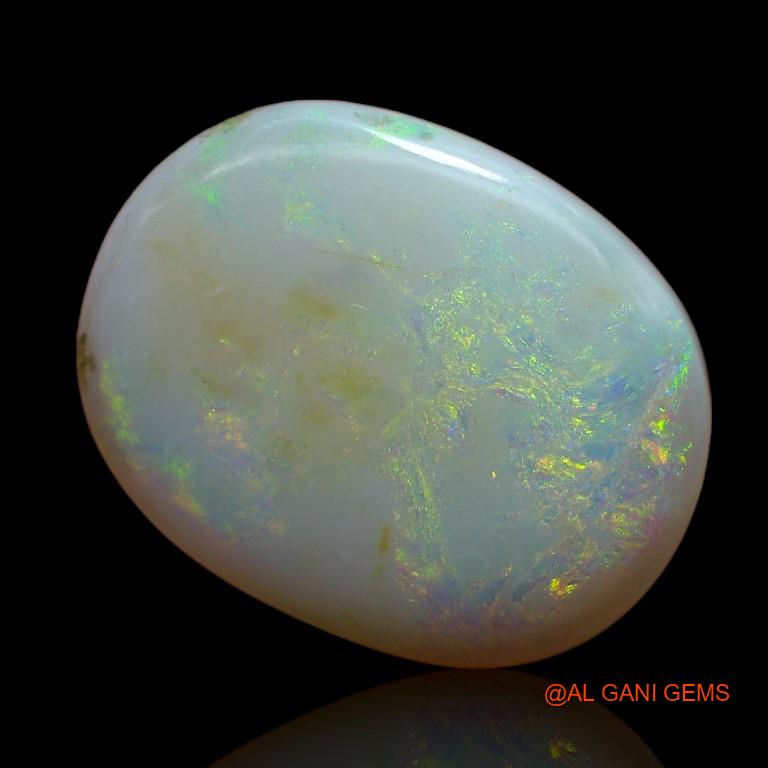 Natural Untreated Fire Opal Loose Gemstone Oval Cabochon From Australia 10.00 Cts 19x15x5 mm A-909